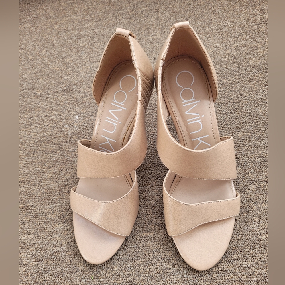 Calvin Klein Women's Beige Heels